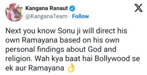 Kangana replied to Sonu Sood : नेमप्लेट वाले विवाद पर सोनू सूद के ट्वीट से मचा हंगामा, ट्वीट पर कंगना ने दिया जवाब